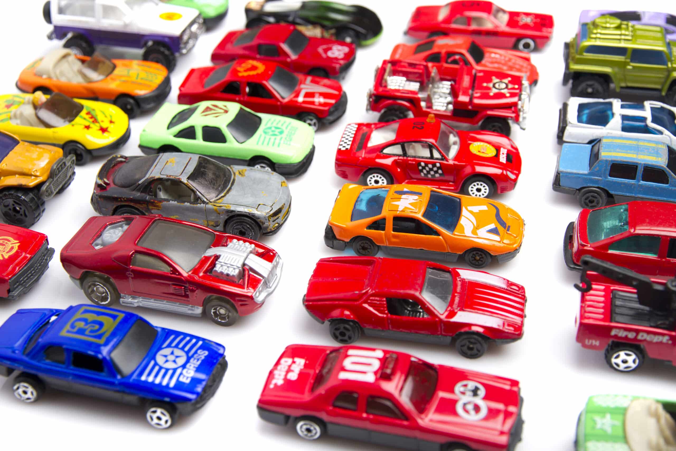 colorful car toys